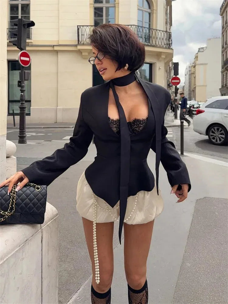 Elowen Tailored Scarf Blazer