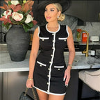 Latriz Tricot Sleeveless Mini Dress