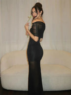 Bella Double Deck Ruched Maxi Dress
