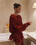 Gwyneth Blouson Mini Dress