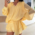 Gwyneth Blouson Mini Dress