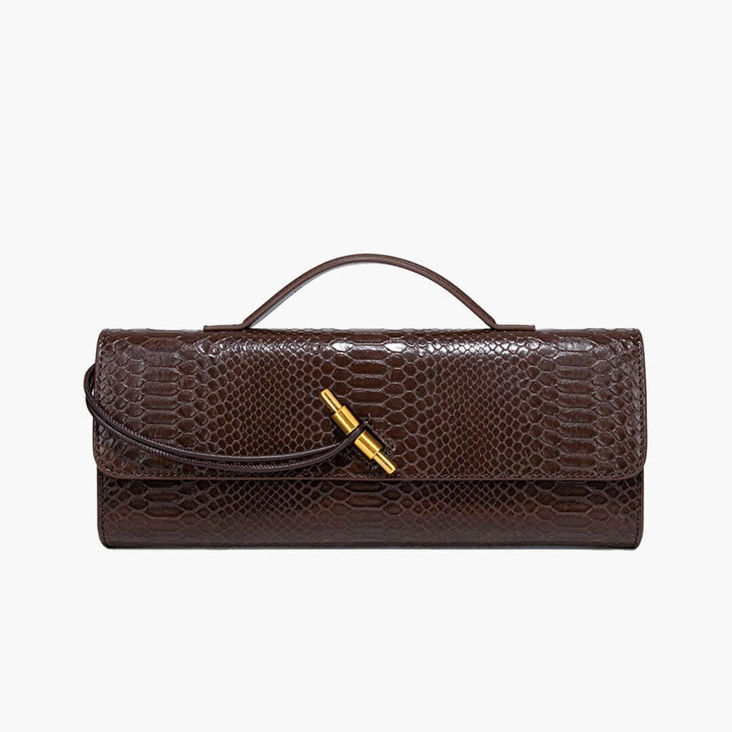 Bianca Croc-Embossed Leather Bag