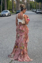 Rosalie Cascade Floral Maxi Skirt