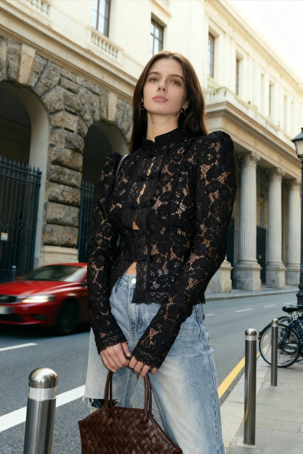 Claire Elegant Lace Blouse