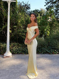 Serene Backless Satin Maxi Dress