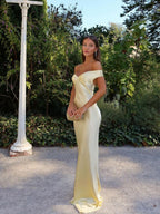 Serene Backless Satin Maxi Dress